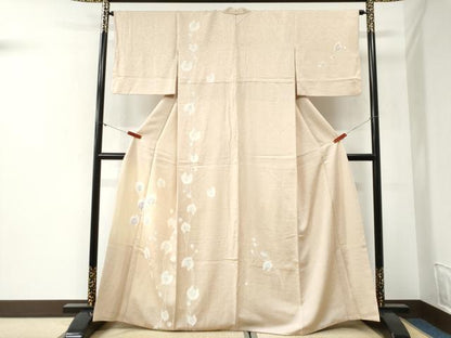 平和屋着物●訪問着　胡蝶蘭　暈し染め　金銀彩　正絹　逸品　CABI2176yc
