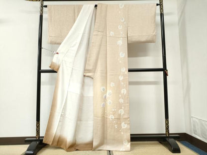 平和屋着物●訪問着　胡蝶蘭　暈し染め　金銀彩　正絹　逸品　CABI2176yc
