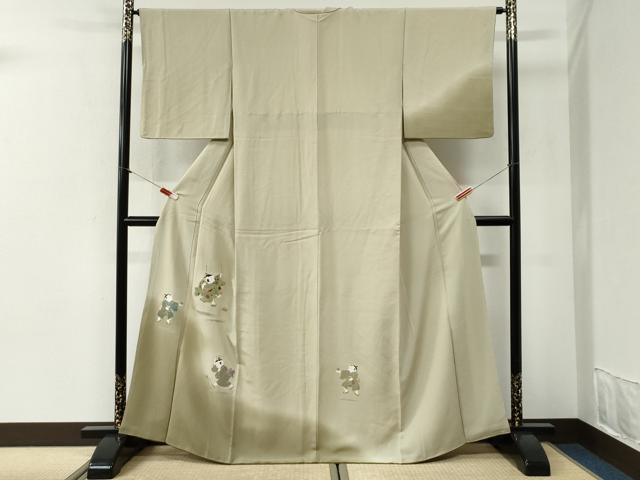 平和屋着物●中国三大刺繍　スワトウ刺繍　訪問着　童子遊び　暈し染め　金糸　正絹　逸品　CABI2180yc