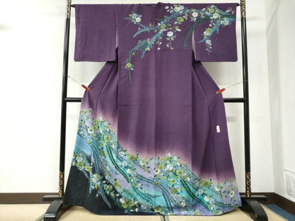 平和屋着物●訪問着　作家物　辻が花　暈し染め　正絹　逸品　CABI2182yc