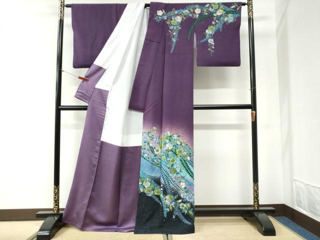 平和屋着物●訪問着　作家物　辻が花　暈し染め　正絹　逸品　CABI2182yc
