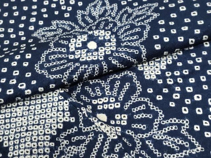 平和屋着物●訪問着　総絞り　霞草花文　正絹　逸品　CABI2193yc
