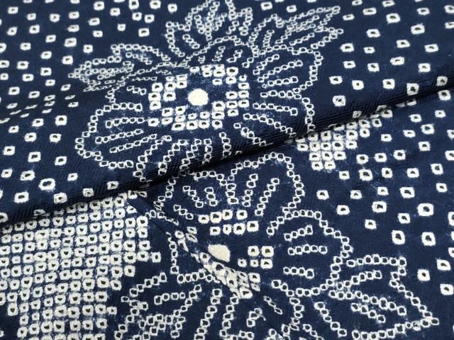 平和屋着物●訪問着　総絞り　霞草花文　正絹　逸品　CABI2193yc