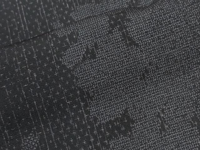 平和屋着物●玉糸紬　舞桜シルエット　証紙付き　正絹　逸品　未使用　CABI2216yc