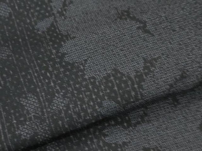 平和屋着物●玉糸紬　舞桜シルエット　証紙付き　正絹　逸品　未使用　CABI2216yc