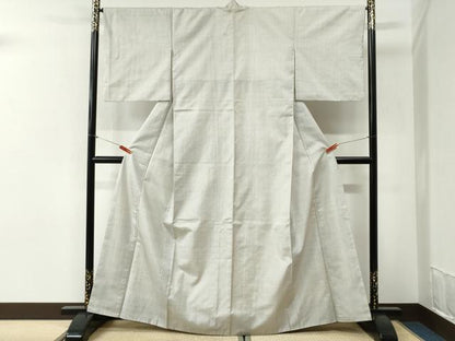 平和屋着物●本場大島紬　白大島　100亀甲　総詰め　正絹　逸品　CABI2222yc