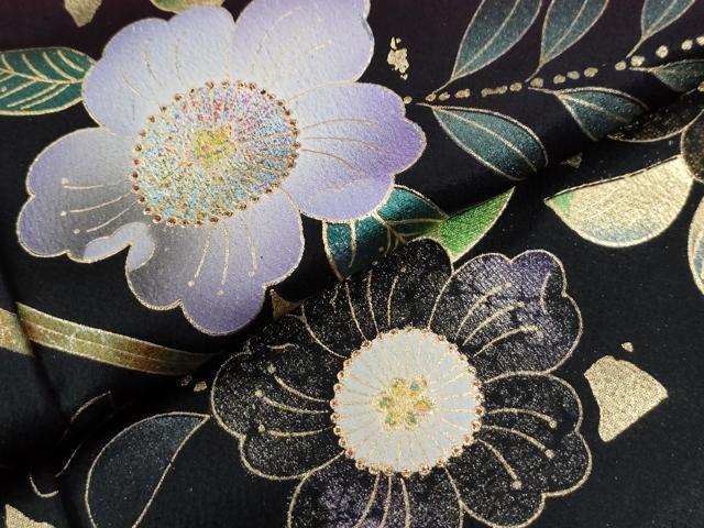 平和屋着物●豪華振袖　辻が花　鳳凰　暈し染め　金彩　正絹　逸品　CABI2226yc
