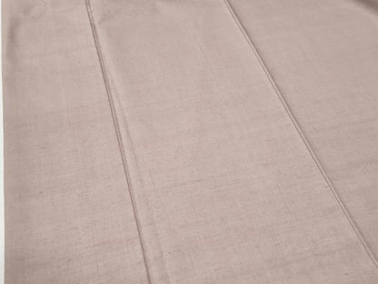 平和屋着物●結城紬　色無地　紅藤色　正絹　逸品　CABI2230yc