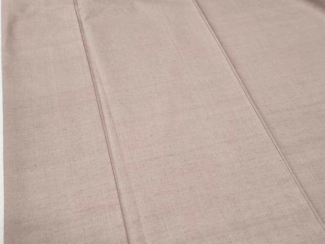平和屋着物●結城紬　色無地　紅藤色　正絹　逸品　CABI2230yc