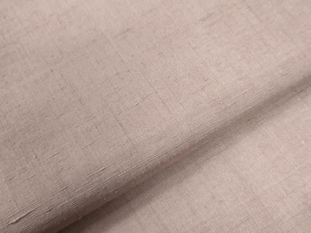 平和屋着物●結城紬　色無地　紅藤色　正絹　逸品　CABI2230yc