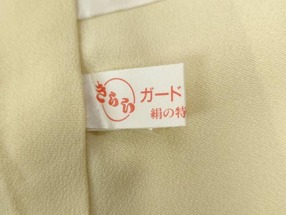平和屋着物●豪華振袖・長襦袢セット　駒刺繍　舞桜文　暈し染め　金通し地　正絹　逸品　CABI2234yc