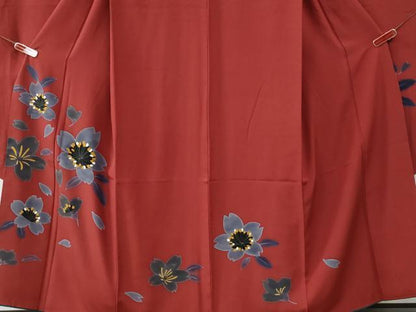 平和屋着物●豪華振袖　舞桜文　正絹　逸品　CABI2237yc