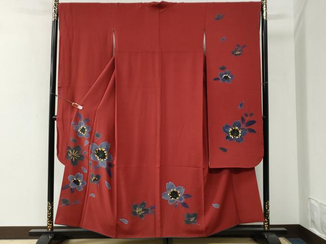 平和屋着物●豪華振袖　舞桜文　正絹　逸品　CABI2237yc