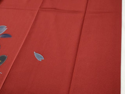 平和屋着物●豪華振袖　舞桜文　正絹　逸品　CABI2237yc