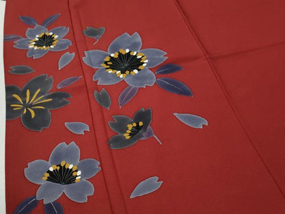 平和屋着物●豪華振袖　舞桜文　正絹　逸品　CABI2237yc