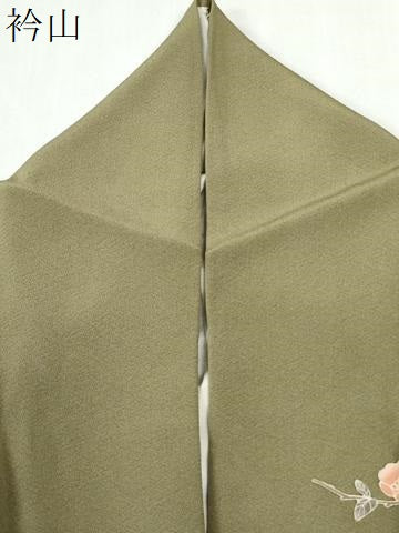 平和屋着物●訪問着　刺繍　枝花文　暈し染め　正絹　逸品　CABI2242yc