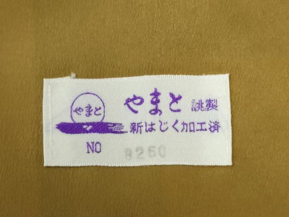 平和屋着物●上質な紬・長襦袢セット　丸文　やまと誂製　たとう紙・箱付き　正絹　逸品　未使用　CABI2247yc