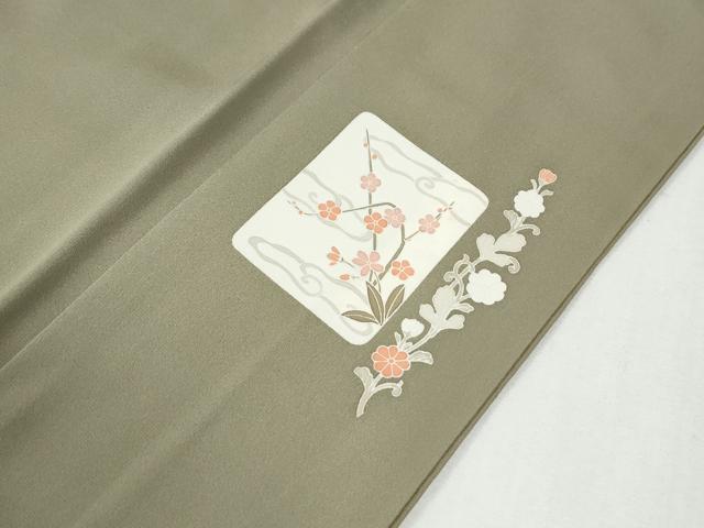 平和屋着物●訪問着　作家物　駒刺繍　色紙草花文　金彩　正絹　逸品　未使用　CABI2250yc