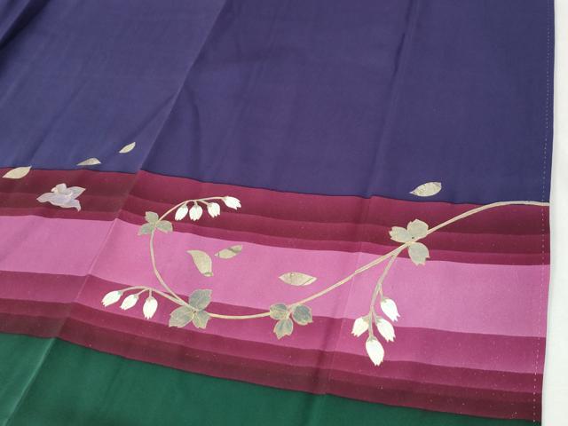 平和屋着物●訪問着　螺鈿　胡蝶蘭　草花文　金彩　正絹　逸品　CABI2253yc