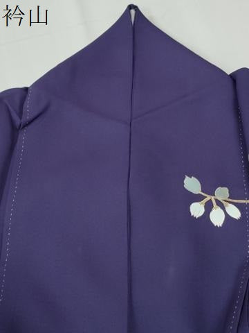 平和屋着物●訪問着　螺鈿　胡蝶蘭　草花文　金彩　正絹　逸品　CABI2253yc