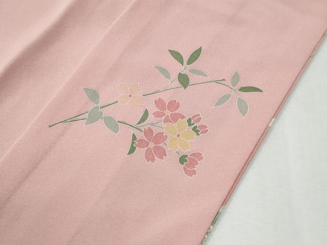 平和屋着物●訪問着　駒刺繍　雲取り枝花文　暈し染め　金彩　正絹　逸品　CABI2254yc