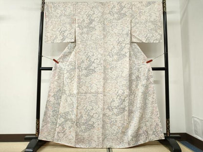 平和屋着物●上質な小紋　総絞り　辻が花　正絹　逸品　未使用　CABI2257yc
