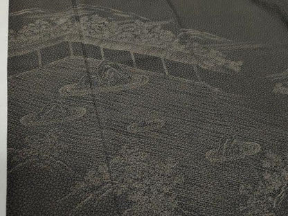 平和屋着物●訪問着　枯山水　正絹　逸品　CABI2258yc