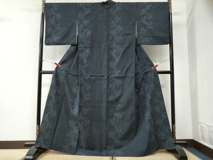 平和屋着物●本場結城紬　重要無形文化財　100亀甲　飛び亀甲柄　束ね熨斗文　正絹　逸品　CABI2261yc