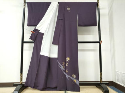 平和屋着物●訪問着　雪輪吉祥舞桜文　金彩　正絹　逸品　CABI2264yc