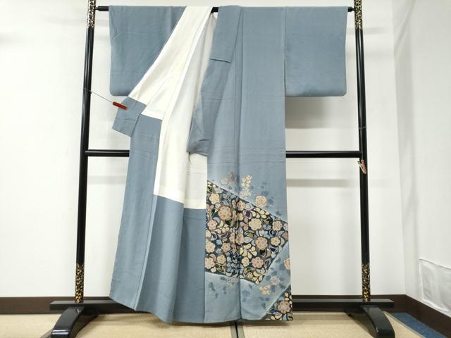 平和屋着物●豪華色留袖　辻が花　金彩　鬼しぼ縮緬　正絹　逸品　CABI2266yc