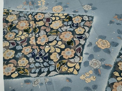 平和屋着物●豪華色留袖　辻が花　金彩　鬼しぼ縮緬　正絹　逸品　CABI2266yc