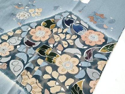 平和屋着物●豪華色留袖　辻が花　金彩　鬼しぼ縮緬　正絹　逸品　CABI2266yc