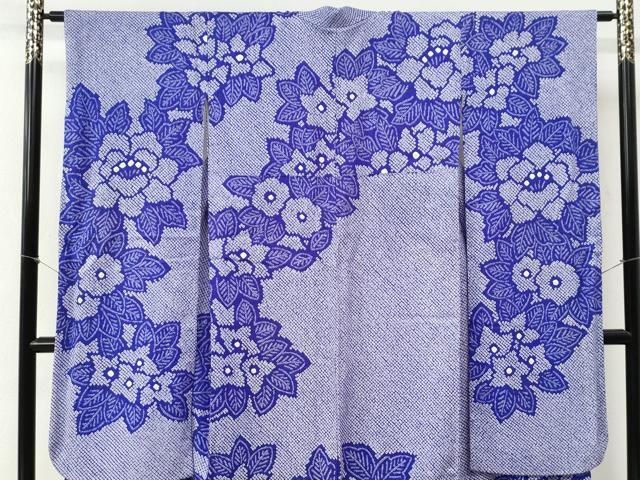 平和屋着物●豪華振袖　総絞り　草花文　正絹　逸品　CABI2267yc