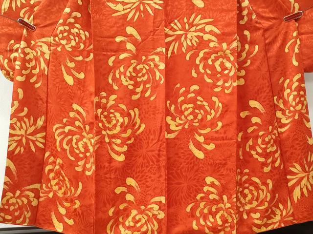 平和屋着物●豪華振袖　地紋起こし　乱菊　正絹　逸品　CABI2274yc