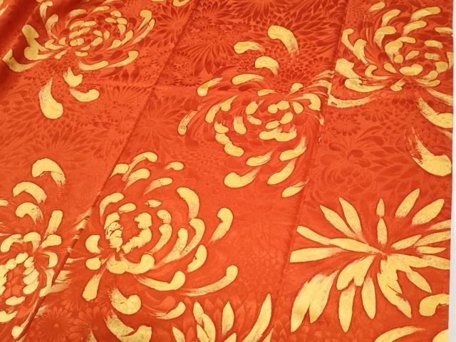 平和屋着物●豪華振袖　地紋起こし　乱菊　正絹　逸品　CABI2274yc