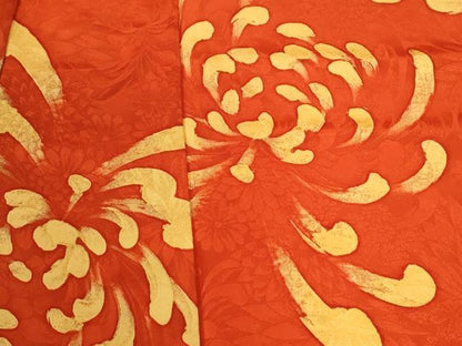 平和屋着物●豪華振袖　地紋起こし　乱菊　正絹　逸品　CABI2274yc