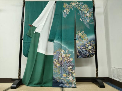 平和屋着物●豪華振袖　辻が花　暈し染め　正絹　逸品　CABI2275yc