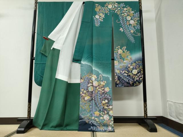 平和屋着物●豪華振袖　辻が花　暈し染め　正絹　逸品　CABI2275yc