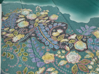 平和屋着物●豪華振袖　辻が花　暈し染め　正絹　逸品　CABI2275yc