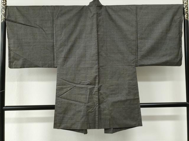 平和屋着物●男性　本場大島紬　アンサンブル　100亀甲　総詰め　羽裏：一富士二鷹三茄子　正絹　逸品　CABI2277yc