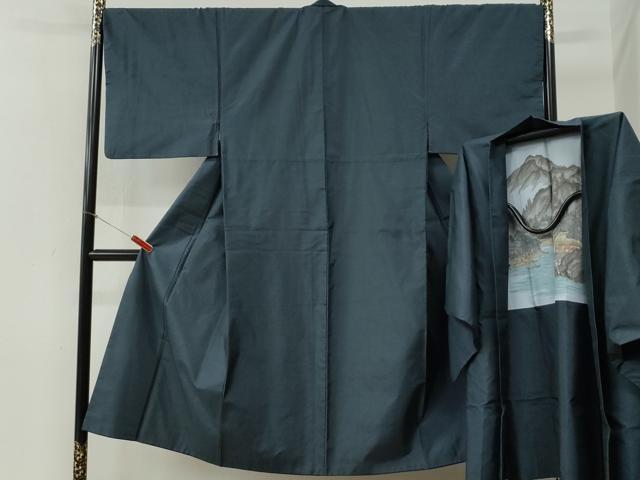 平和屋着物●男性　本場大島紬　アンサンブル　100亀甲　総詰め　正絹　逸品　CABI2278yc