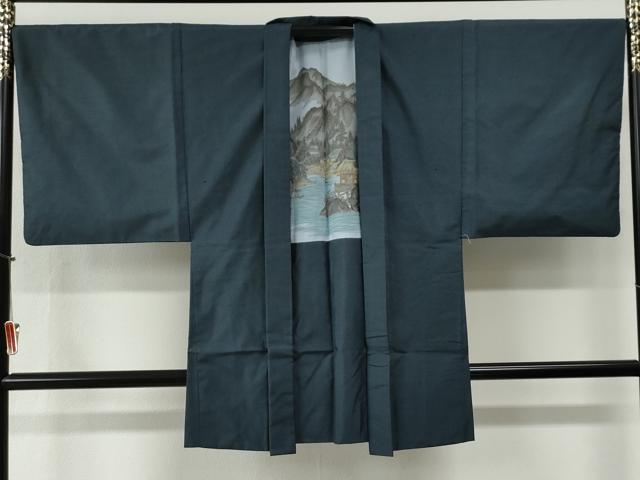 平和屋着物●男性　本場大島紬　アンサンブル　100亀甲　総詰め　正絹　逸品　CABI2278yc