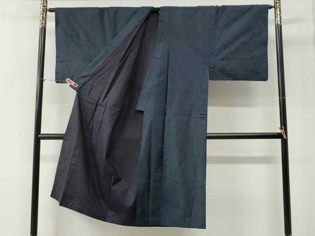 平和屋着物▼男性　本場大島紬　アンサンブル　格子　正絹　逸品　CABI2279yc