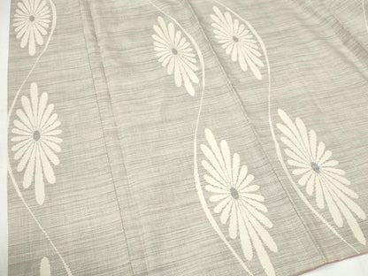 平和屋着物●上質な紬　菊　正絹　逸品　CABI2281yc
