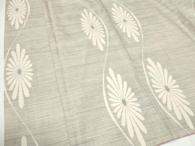 平和屋着物●上質な紬　菊　正絹　逸品　CABI2281yc