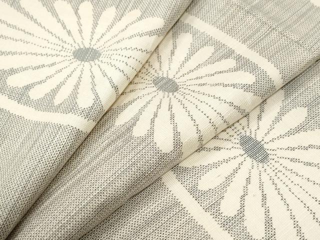 平和屋着物●上質な紬　菊　正絹　逸品　CABI2281yc