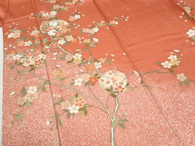 平和屋着物●訪問着　枝花文　金彩　正絹　逸品　CABI2291yc