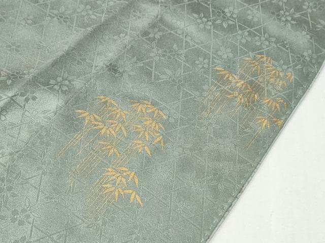 平和屋着物●中国三大刺繍　スワトウ刺繍　訪問着　松皮菱宝尽くし花松文　暈し染め　金彩　正絹　逸品　CABI2292yc