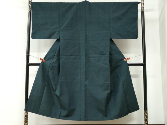 平和屋着物●男性　紬　色無地　褐返色　正絹　逸品　CABI2296yc