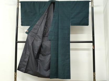 平和屋着物●男性　紬　色無地　褐返色　正絹　逸品　CABI2296yc